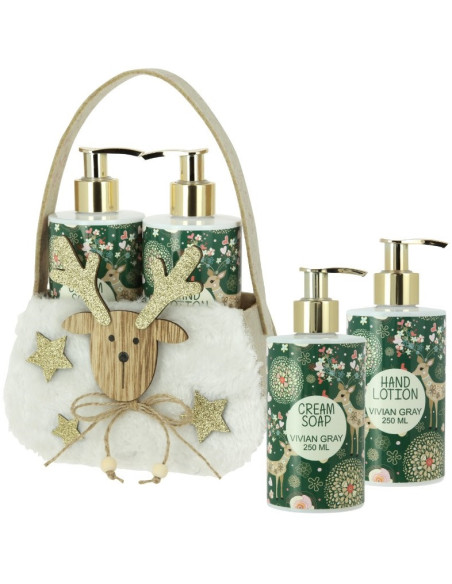 JUL Naturligt julesæt med cremesæbe + håndlotion 2*250ml