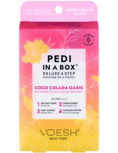 VOESH - PEDI IN A BOX Deluxe 4 Step Coco Colada Oasis