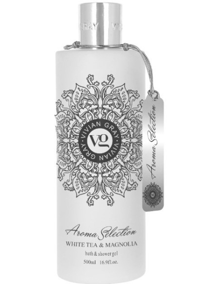 Aroma Selection Showergel, hvid te/magnolia 500ml