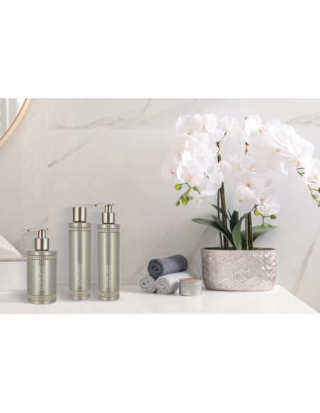 Krystaller sæbe, cremet, med dispenser, brun 250ml