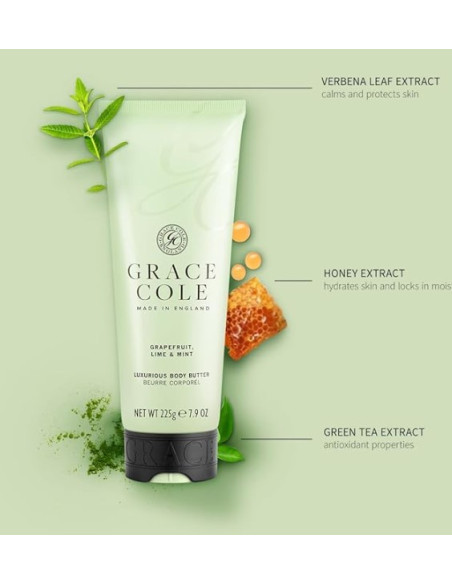 GRACE COLE Body Butter (Grapefrugt/Lime/Pebermynte) 225 g