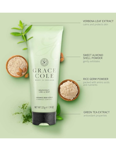 GRACE COLE Bodyscrub (Grapefrugt/Lime/Pebermynte) 238 ml