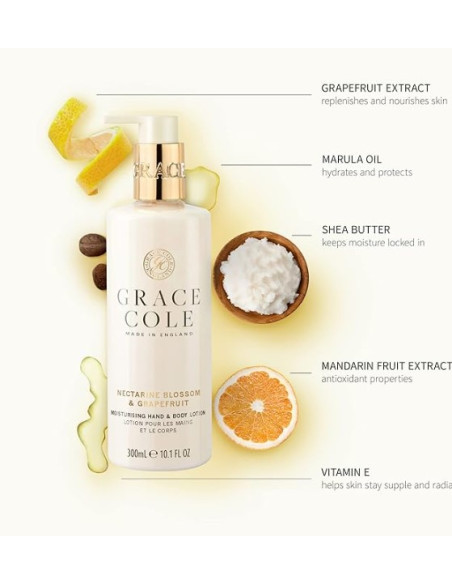 GRACE COLE Bodylotion (Nektarinblomst/Grapefrugt) 300ml