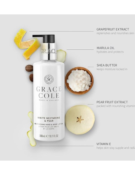 GRACE COLE Bodysuit (Hvid Nektarin/Pære) DUO