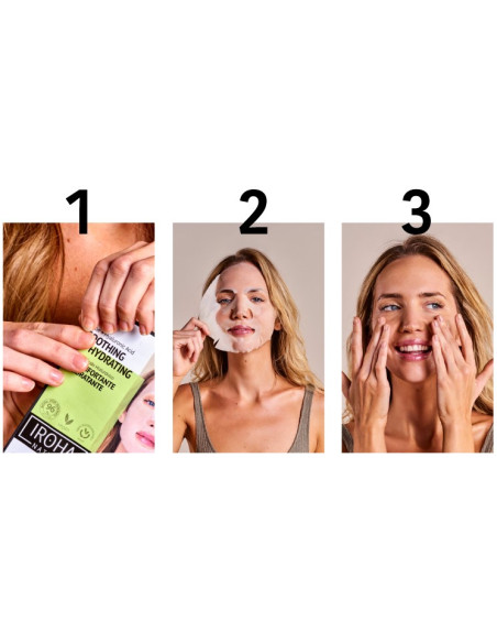 IROHA NATURE Lysnende ansigtsmaske med dragefrugt 20ml