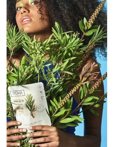 IROHA NATURE Ansigtsmaske TEA TREE +...
