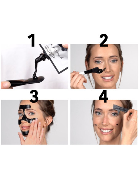 IROHA NATURE Ansigtsmaske Peel-Off med trækul 18g