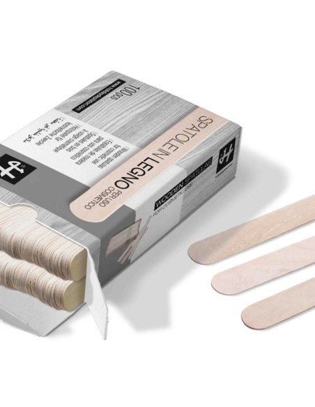 HOLIDAY Træhårspatel, store, 200x25 mm, 100 stk.