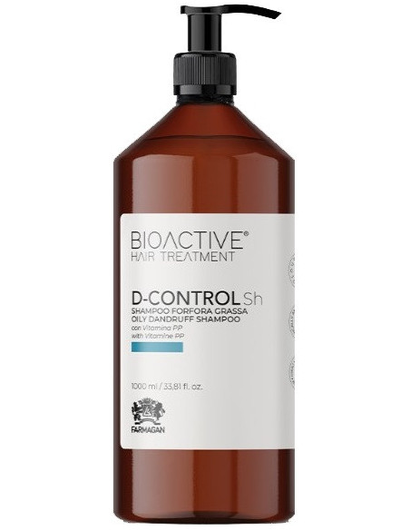 BIOAKTIV D-CONTROL Shampoo mod fedtet skæl 1000 ml