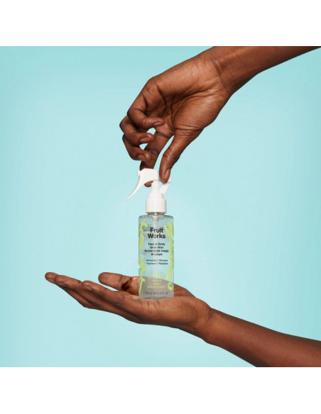 FRUIT WORKS Radiance fugtighedsspray til ansigt og krop 150ml