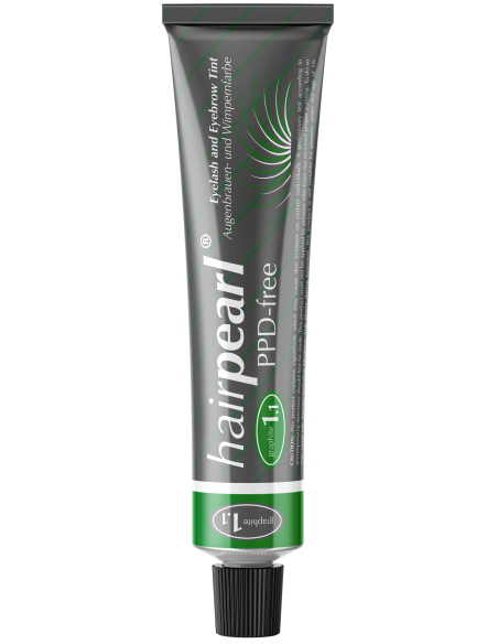 Hairpearl øjenvippe- og øjenbrynsfarve, PPD-fri, nr. 1.1 – grafitgrå 20 ml