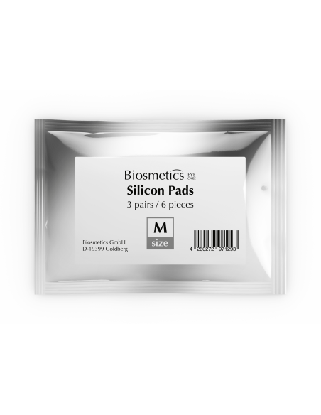 Biosmetics øjenvippeløftepuder, silikone/størrelse M/3 par