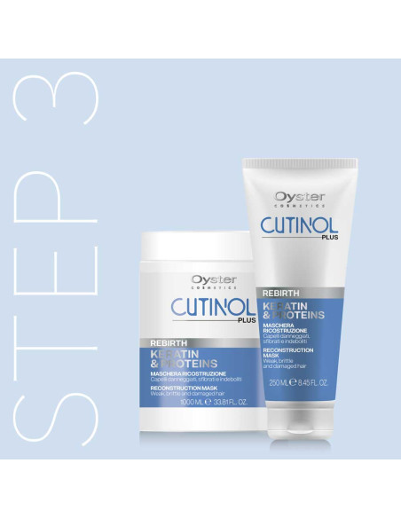 Oyster Cutinol Plus Rebirth hårmaske til rekonstruktion af meget skadet hår, 1000 ml