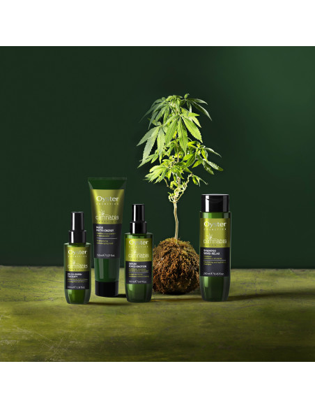 Oyster Cannabis Green Lab Force-Emotion plejende leave-ind serum-balsam for hår med hampefrøolie, 150 ml