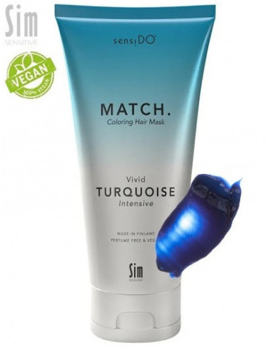 Sensido Match "Tirkīzs" (intensive), tonējošā maska 200ml