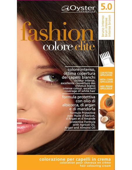 FASHION ELITE hårfarve 5.0, lysebrun 50ml+50ml+15ml