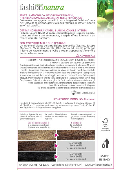 FASHION NATURA hårfarve 8.8, karamelbrun 50ml+50ml+15ml