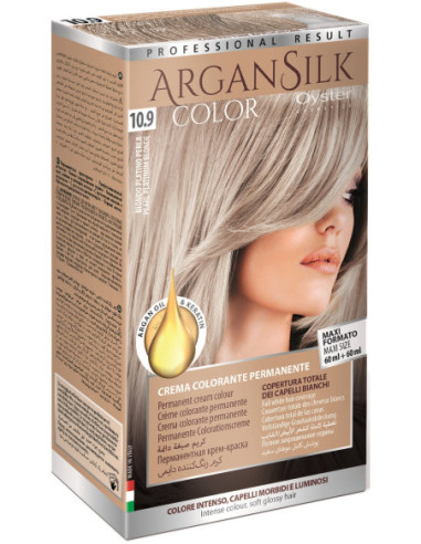 ARGAN SILK Hårfarve 10.9, platin...