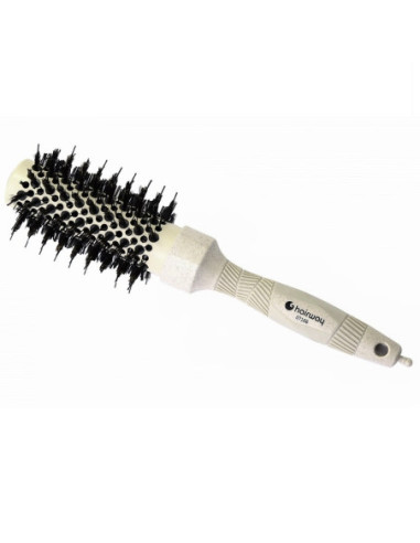 Thermal brush ORGANICA Ø 34/74 mm, 10-rowed, wild boar bristles, 113 g, beige