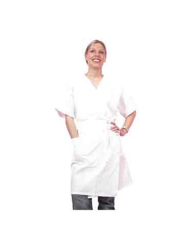 Kimono bomuld, universal, hvid, one size