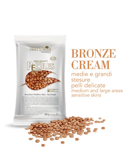 SkinSystem PEBBLES Hard-Hot Wax Bronze Creme 400g