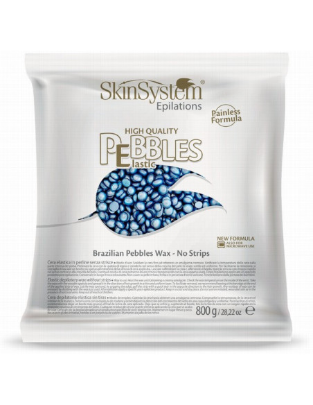 SkinSystem PEBBLES Hårdvarm voks Azulene creme 800g