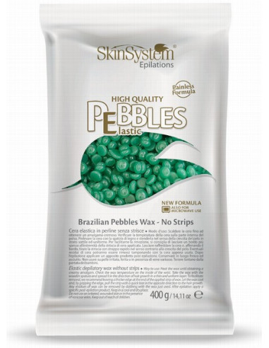 SkinSystem PEBBLES Hard-hot wax Chlorophyll cream 400g