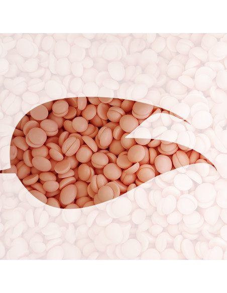 SkinSystem PEBBLES Hårdvarm voks Pink creme 400g