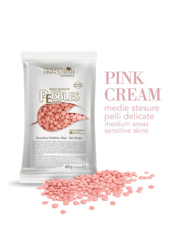 SkinSystem PEBBLES Hårdvarm voks Pink...