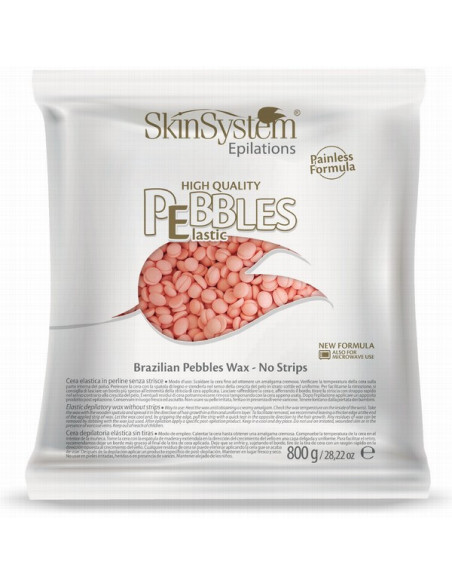 SkinSystem PEBBLES Hårdvarm voks Pink creme 800g