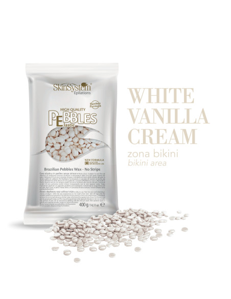 SkinSystem PEBBLES Hårdvarm voks Vaniljecreme 800g