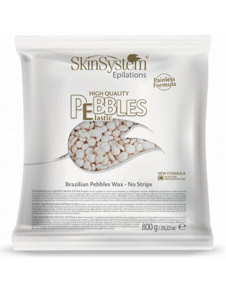 SkinSystem PEBBLES Hårdvarm voks Vaniljecreme 800g