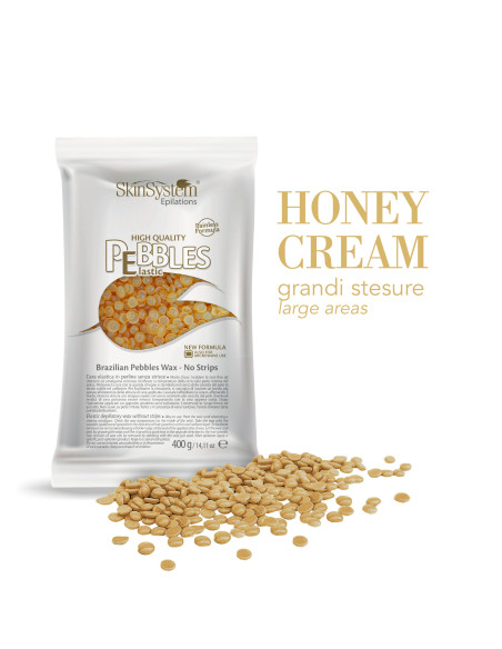 SkinSystem PEBBLES Hård-varm voks Honningcreme 800g