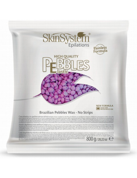 SkinSystem PEBBLES Hård-varm voks Lilla creme 800g