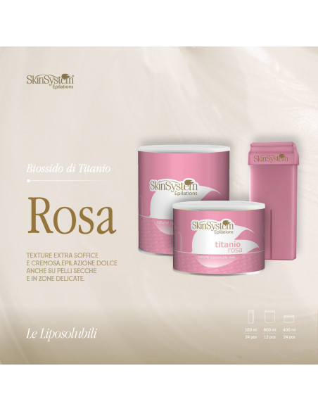 SkinSystem LE TITANO Voks Titandioxid (Pink) 800ml
