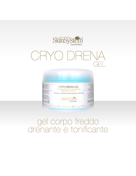 SkinSystem Gel til mave, hofter, balder, ben og arme, drænende og toniserende 250 ml