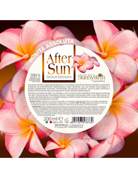 SkinSystem AFTER SUN Aftersun emulsion, for en langvarig bronzebrun kulør 200 ml