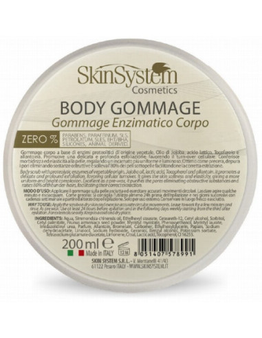 SkinSystem Body Scrub Gommage, Enzym...