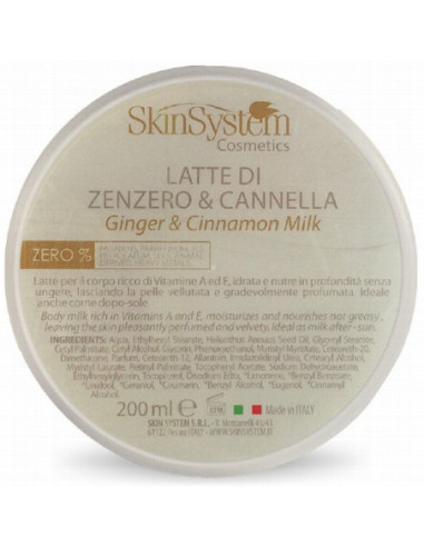 SkinSystem Body milk (ginger/cinnamon) 200ml