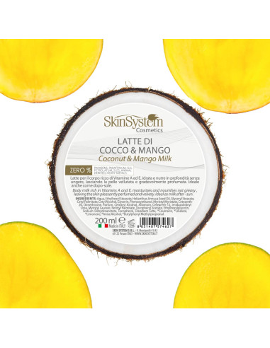 SkinSystem Body Milk (Kokos/Mango) 200ml