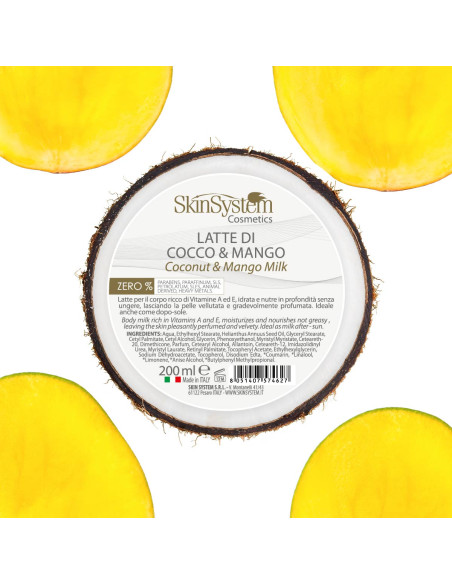 SkinSystem Body Milk (Kokos/Mango) 200ml