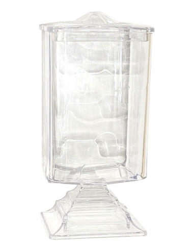 Servietholder, tom, plastik, transparent