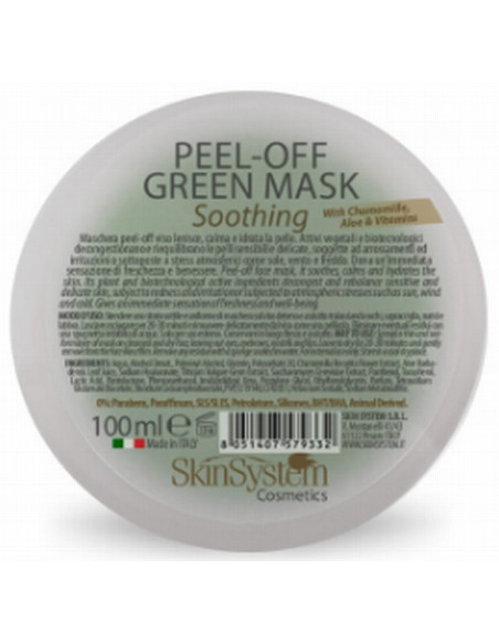 SkinSystem Peel-Off ansigtsmaske (grøn) 100ml