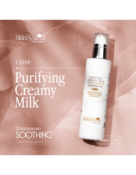SkinSystem bodylotion til ansigtet, fugtgivende, rensende, alle hudtyper, vitamin E, hyaluronsyre 500 ml