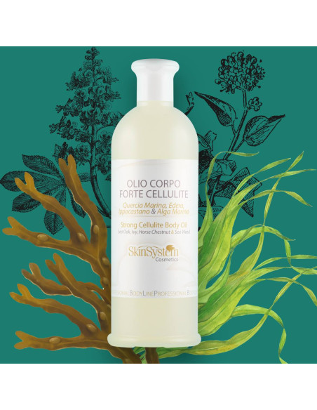 SkinSystem olie til kroppen til massage, nærende, til pleje af hud med synlig cellulite 500 ml