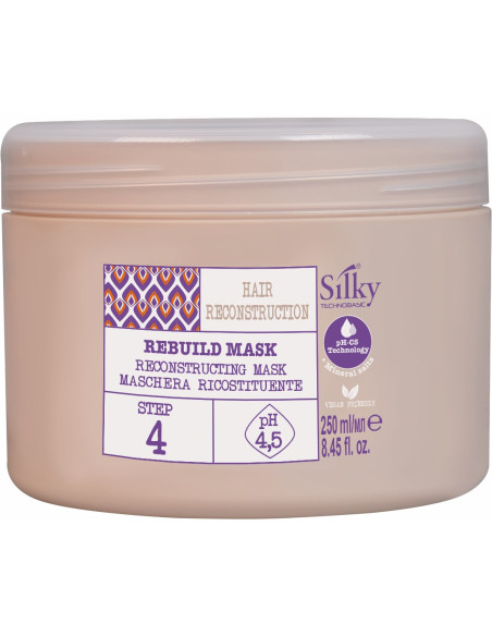 SILKY REBUILD Mask - forsegler neglebåndet, holder fugtgivende og regenererende ingredienser inde Trin 4 250 ml