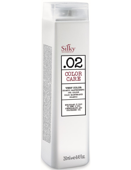 SILKY COLOR CARE Shampoo efter farvning, til farvefiksering, intensivt fugtgivende 250 ml