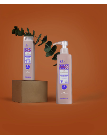 SILKY REBUILD Shampoo til hyppig brug, regenererende Trin 2 500 ml