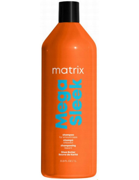 MEGA SLEEK SHAMPOO MED SHEASMØR TIL BRÆNDBART HÅR 1000ML