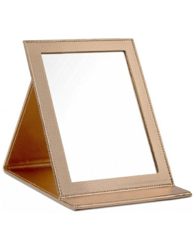 Spejltablet med holder, guld champagne